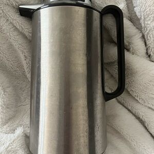 Corning Thermique Vintage Thermos Insulated Black & Stainless Steal Carafe